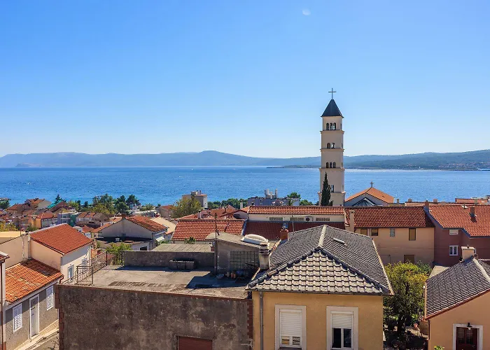Exquisites Nur 350 Meter Zum Mit Herrlichem Meerblick, Privatparkplatz, Wifi Lägenhet Crikvenica