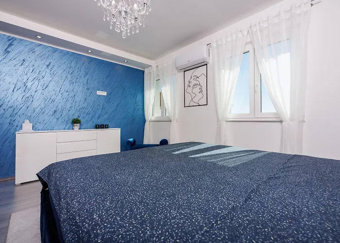 アパート Exquisites Nur 350 Meter Zum Mit Herrlichem Meerblick, Privatparkplatz, Wifi ツリクヴェニツァ